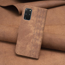 Load image into Gallery viewer, Plaid Embossed Leather Phone Case, For Samsung Galaxy S20+, For Samsung Galaxy S20 FE, For Samsung Galaxy S20 Ultra, For Samsung Galaxy A03s / A02s, For Samsung Galaxy A12, For Samsung Galaxy A13 4G/5G, For Samsung Galaxy A14 4G/5G                     ...