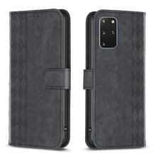 Load image into Gallery viewer, Plaid Embossed Leather Phone Case, For Samsung Galaxy S20+, For Samsung Galaxy S20 FE, For Samsung Galaxy S20 Ultra, For Samsung Galaxy A03s / A02s, For Samsung Galaxy A12, For Samsung Galaxy A13 4G/5G, For Samsung Galaxy A14 4G/5G                     ...