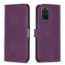 Load image into Gallery viewer, Plaid Embossed Leather Phone Case, For Samsung Galaxy S20+, For Samsung Galaxy S20 FE, For Samsung Galaxy S20 Ultra, For Samsung Galaxy A03s / A02s, For Samsung Galaxy A12, For Samsung Galaxy A13 4G/5G, For Samsung Galaxy A14 4G/5G                     ...