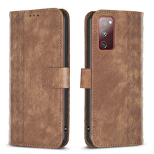 Load image into Gallery viewer, Plaid Embossed Leather Phone Case, For Samsung Galaxy S20+, For Samsung Galaxy S20 FE, For Samsung Galaxy S20 Ultra, For Samsung Galaxy A03s / A02s, For Samsung Galaxy A12, For Samsung Galaxy A13 4G/5G, For Samsung Galaxy A14 4G/5G                     ...