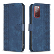 Load image into Gallery viewer, Plaid Embossed Leather Phone Case, For Samsung Galaxy S20+, For Samsung Galaxy S20 FE, For Samsung Galaxy S20 Ultra, For Samsung Galaxy A03s / A02s, For Samsung Galaxy A12, For Samsung Galaxy A13 4G/5G, For Samsung Galaxy A14 4G/5G                     ...