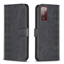 Load image into Gallery viewer, Plaid Embossed Leather Phone Case, For Samsung Galaxy S20+, For Samsung Galaxy S20 FE, For Samsung Galaxy S20 Ultra, For Samsung Galaxy A03s / A02s, For Samsung Galaxy A12, For Samsung Galaxy A13 4G/5G, For Samsung Galaxy A14 4G/5G                     ...