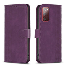Load image into Gallery viewer, Plaid Embossed Leather Phone Case, For Samsung Galaxy S20+, For Samsung Galaxy S20 FE, For Samsung Galaxy S20 Ultra, For Samsung Galaxy A03s / A02s, For Samsung Galaxy A12, For Samsung Galaxy A13 4G/5G, For Samsung Galaxy A14 4G/5G                     ...