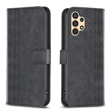 Load image into Gallery viewer, Plaid Embossed Leather Phone Case, For Samsung Galaxy S20+, For Samsung Galaxy S20 FE, For Samsung Galaxy S20 Ultra, For Samsung Galaxy A03s / A02s, For Samsung Galaxy A12, For Samsung Galaxy A13 4G/5G, For Samsung Galaxy A14 4G/5G                     ...