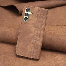 Load image into Gallery viewer, Plaid Embossed Leather Phone Case, For Samsung Galaxy A24 4G, For Samsung Galaxy A31, For Samsung Galaxy A32 4G, For Samsung Galaxy A32 5G, For Samsung Galaxy A33, For Samsung Galaxy A34, For Samsung Galaxy A41, For Samsung Galaxy A42 5G               ...