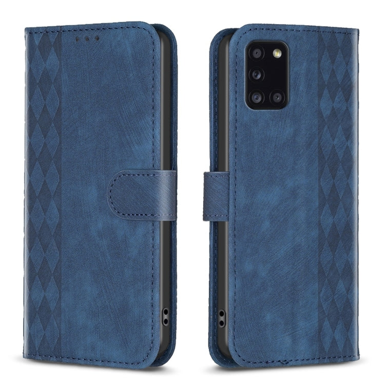 Plaid Embossed Leather Phone Case, For Samsung Galaxy A24 4G, For Samsung Galaxy A31, For Samsung Galaxy A32 4G, For Samsung Galaxy A32 5G, For Samsung Galaxy A33, For Samsung Galaxy A34, For Samsung Galaxy A41, For Samsung Galaxy A42 5G               ...