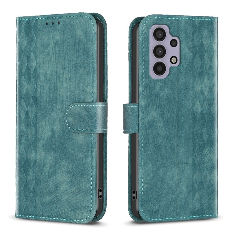 Plaid Embossed Leather Phone Case, For Samsung Galaxy A24 4G, For Samsung Galaxy A31, For Samsung Galaxy A32 4G, For Samsung Galaxy A32 5G, For Samsung Galaxy A33, For Samsung Galaxy A34, For Samsung Galaxy A41, For Samsung Galaxy A42 5G               ...