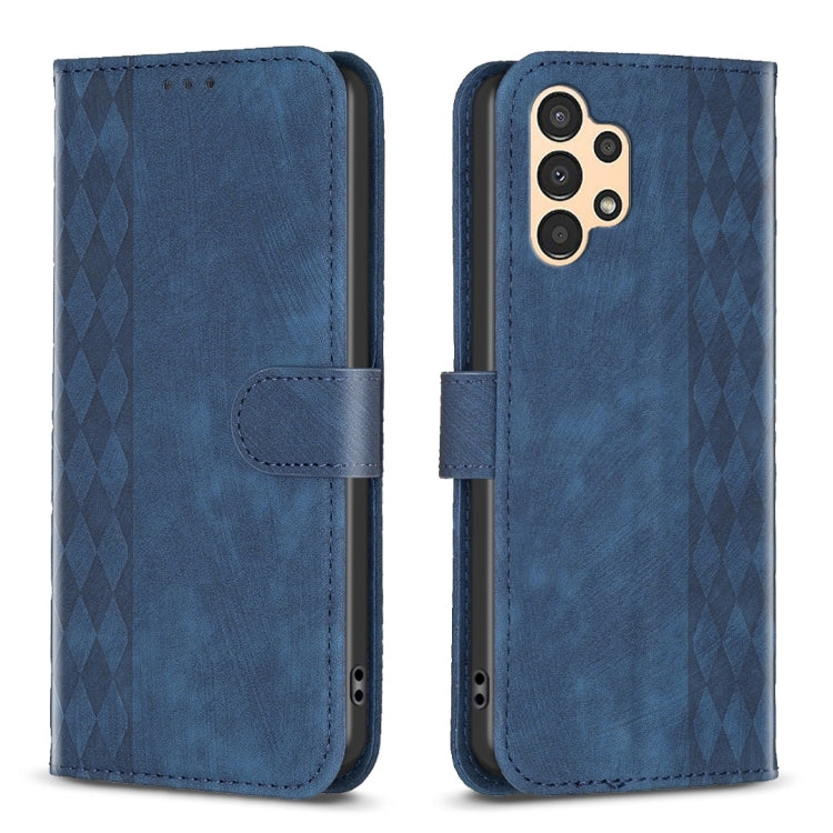 Plaid Embossed Leather Phone Case, For Samsung Galaxy A24 4G, For Samsung Galaxy A31, For Samsung Galaxy A32 4G, For Samsung Galaxy A32 5G, For Samsung Galaxy A33, For Samsung Galaxy A34, For Samsung Galaxy A41, For Samsung Galaxy A42 5G               ...