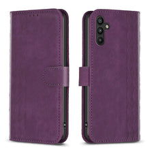 Load image into Gallery viewer, Plaid Embossed Leather Phone Case, For Samsung Galaxy A24 4G, For Samsung Galaxy A31, For Samsung Galaxy A32 4G, For Samsung Galaxy A32 5G, For Samsung Galaxy A33, For Samsung Galaxy A34, For Samsung Galaxy A41, For Samsung Galaxy A42 5G               ...
