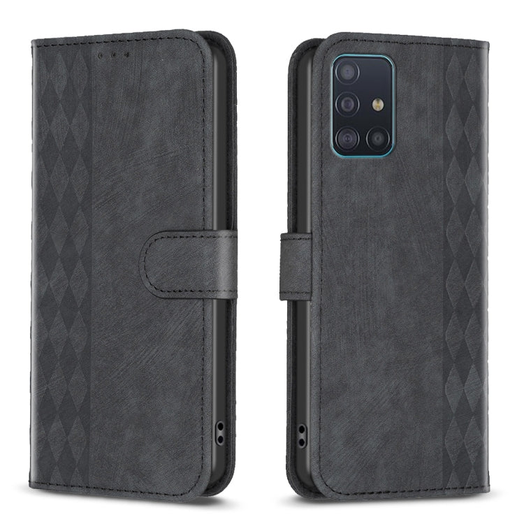 Plaid Embossed Leather Phone Case, For Samsung Galaxy A24 4G, For Samsung Galaxy A31, For Samsung Galaxy A32 4G, For Samsung Galaxy A32 5G, For Samsung Galaxy A33, For Samsung Galaxy A34, For Samsung Galaxy A41, For Samsung Galaxy A42 5G               ...