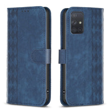 Load image into Gallery viewer, Plaid Embossed Leather Phone Case, For Samsung Galaxy A52 4G/5G, For Samsung Galaxy A53, For Samsung Galaxy A54, For Samsung Galaxy A71 4G, For Samsung Galaxy A72 4G/5G, For Samsung Galaxy A73