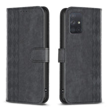 Load image into Gallery viewer, Plaid Embossed Leather Phone Case, For Samsung Galaxy A52 4G/5G, For Samsung Galaxy A53, For Samsung Galaxy A54, For Samsung Galaxy A71 4G, For Samsung Galaxy A72 4G/5G, For Samsung Galaxy A73