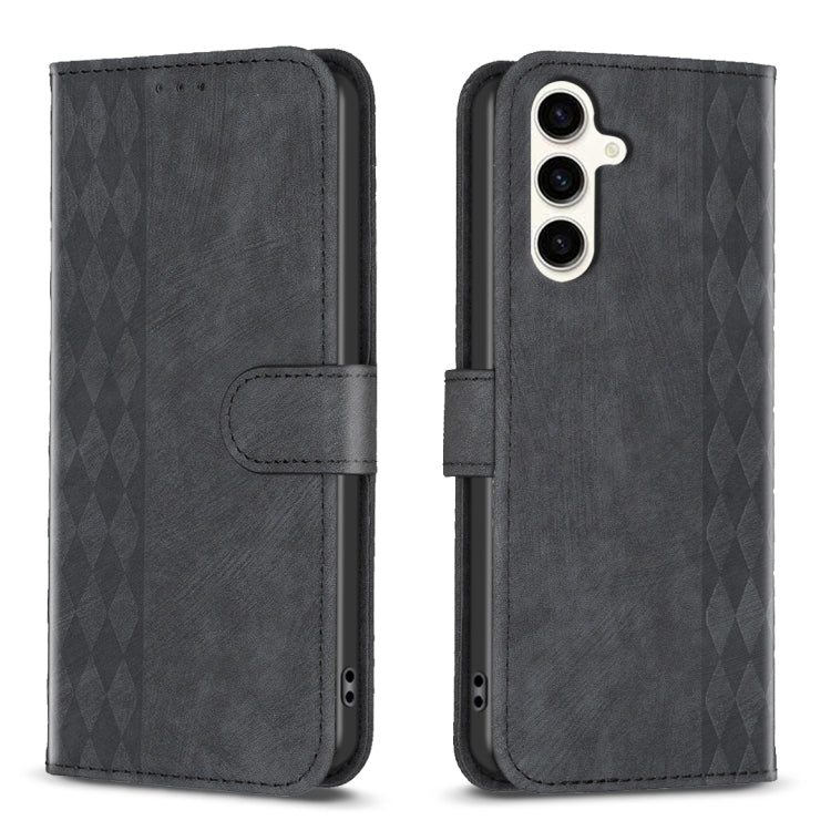 Plaid Embossed Leather Phone Case, For Samsung Galaxy A25 5G, For Samsung Galaxy S23 5G, For Samsung Galaxy A55, For Samsung Galaxy A35, For Samsung Galaxy S24 Ultra 5G, For Samsung Galaxy A15, For Samsung Galaxy S24+ 5G, For Samsung Galaxy S23 FE 5G  ...
