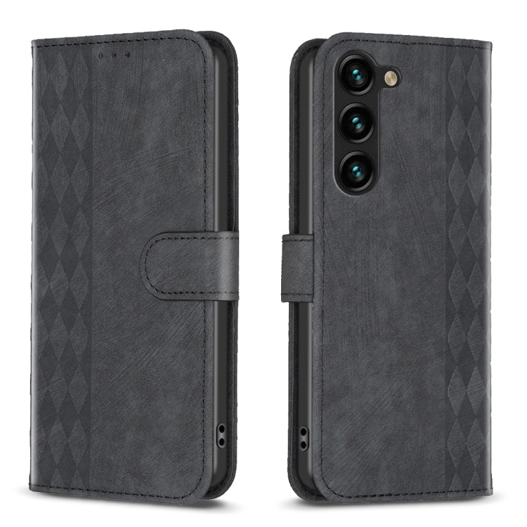 Plaid Embossed Leather Phone Case, For Samsung Galaxy A25 5G, For Samsung Galaxy S23 5G, For Samsung Galaxy A55, For Samsung Galaxy A35, For Samsung Galaxy S24 Ultra 5G, For Samsung Galaxy A15, For Samsung Galaxy S24+ 5G, For Samsung Galaxy S23 FE 5G  ...