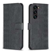 Load image into Gallery viewer, Plaid Embossed Leather Phone Case, For Samsung Galaxy A25 5G, For Samsung Galaxy S23 5G, For Samsung Galaxy A55, For Samsung Galaxy A35, For Samsung Galaxy S24 Ultra 5G, For Samsung Galaxy A15, For Samsung Galaxy S24+ 5G, For Samsung Galaxy S23 FE 5G  ...