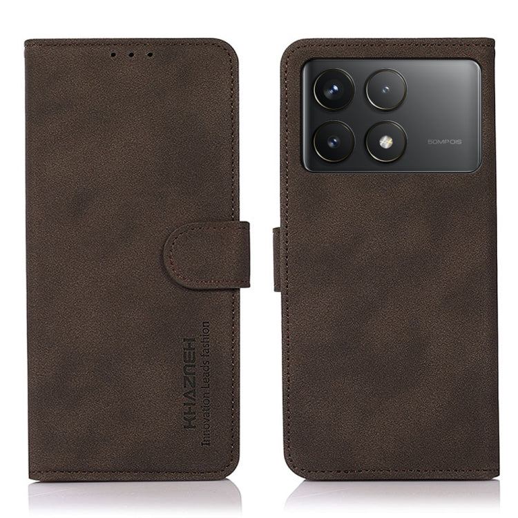 KHAZNEH Matte Texture Leather Phone Case, For Xiaomi Poco F6 / Redmi Turbo 3, For Xiaomi Poco F6 Pro, For Xiaomi Redmi K70 5G / K70 Pro 5G, For Xiaomi Redmi A3, For Xiaomi Redmi Note 13 4G, For Xiaomi Redmi K70E / POCO X6 Pro                           ...