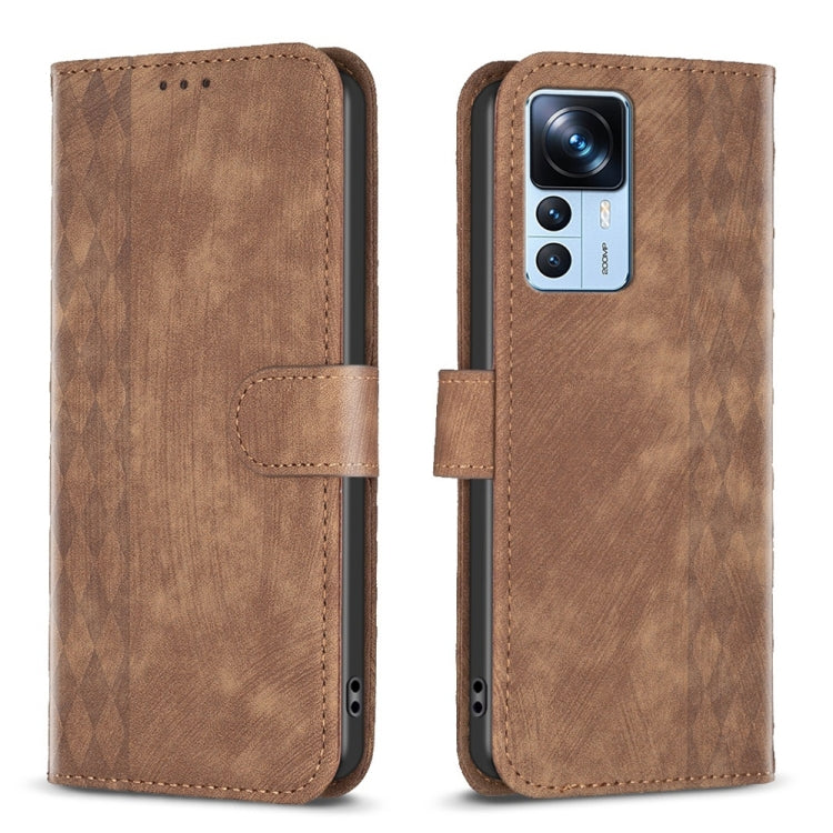 Plaid Embossed Leather Phone Case, For Xiaomi Redmi K60 / K60 Pro, For Xiaomi 13 Pro, For Xiaomi 13, For Xiaomi 12T / 12T Pro, For Xiaomi Redmi Note 11 Pro, For Xiaomi 12 Lite, For Xiaomi Redmi 10 5G / Note 11E, For Xiaomi Redmi 10C                    ...