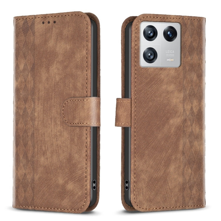 Plaid Embossed Leather Phone Case, For Xiaomi Redmi K60 / K60 Pro, For Xiaomi 13 Pro, For Xiaomi 13, For Xiaomi 12T / 12T Pro, For Xiaomi Redmi Note 11 Pro, For Xiaomi 12 Lite, For Xiaomi Redmi 10 5G / Note 11E, For Xiaomi Redmi 10C                    ...