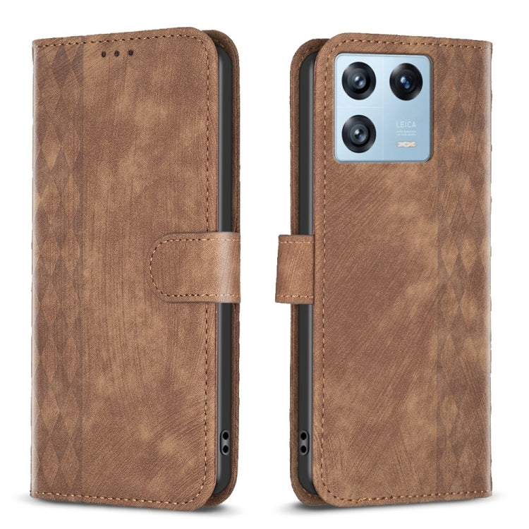 Plaid Embossed Leather Phone Case, For Xiaomi Redmi K60 / K60 Pro, For Xiaomi 13 Pro, For Xiaomi 13, For Xiaomi 12T / 12T Pro, For Xiaomi Redmi Note 11 Pro, For Xiaomi 12 Lite, For Xiaomi Redmi 10 5G / Note 11E, For Xiaomi Redmi 10C                    ...