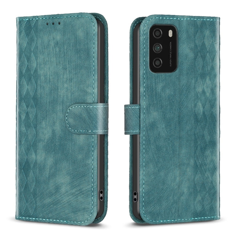 Plaid Embossed Leather Phone Case, For Xiaomi Poco M3 CN Version, For Xiaomi Poco X3 / X3 NFC, For Xiaomi Redmi 9A, For Xiaomi Redmi 9, For Xiaomi Redmi 9C, For Xiaomi Redmi Note 9, For Xiaomi Redmi Note 9 Pro