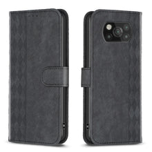 Load image into Gallery viewer, Plaid Embossed Leather Phone Case, For Xiaomi Poco M3 CN Version, For Xiaomi Poco X3 / X3 NFC, For Xiaomi Redmi 9A, For Xiaomi Redmi 9, For Xiaomi Redmi 9C, For Xiaomi Redmi Note 9, For Xiaomi Redmi Note 9 Pro