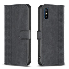 Load image into Gallery viewer, Plaid Embossed Leather Phone Case, For Xiaomi Poco M3 CN Version, For Xiaomi Poco X3 / X3 NFC, For Xiaomi Redmi 9A, For Xiaomi Redmi 9, For Xiaomi Redmi 9C, For Xiaomi Redmi Note 9, For Xiaomi Redmi Note 9 Pro