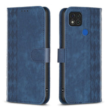 Load image into Gallery viewer, Plaid Embossed Leather Phone Case, For Xiaomi Poco M3 CN Version, For Xiaomi Poco X3 / X3 NFC, For Xiaomi Redmi 9A, For Xiaomi Redmi 9, For Xiaomi Redmi 9C, For Xiaomi Redmi Note 9, For Xiaomi Redmi Note 9 Pro