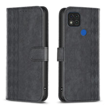 Load image into Gallery viewer, Plaid Embossed Leather Phone Case, For Xiaomi Poco M3 CN Version, For Xiaomi Poco X3 / X3 NFC, For Xiaomi Redmi 9A, For Xiaomi Redmi 9, For Xiaomi Redmi 9C, For Xiaomi Redmi Note 9, For Xiaomi Redmi Note 9 Pro