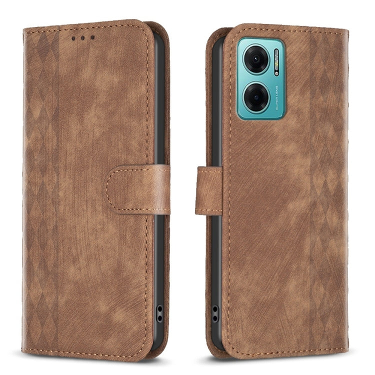 Plaid Embossed Leather Phone Case, For Xiaomi Redmi K60 / K60 Pro, For Xiaomi 13 Pro, For Xiaomi 13, For Xiaomi 12T / 12T Pro, For Xiaomi Redmi Note 11 Pro, For Xiaomi 12 Lite, For Xiaomi Redmi 10 5G / Note 11E, For Xiaomi Redmi 10C                    ...