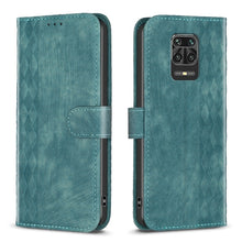 Load image into Gallery viewer, Plaid Embossed Leather Phone Case, For Xiaomi Redmi Note 9, For Xiaomi Redmi Note 9 Pro