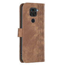 Load image into Gallery viewer, Plaid Embossed Leather Phone Case, For Xiaomi Redmi Note 9, For Xiaomi Redmi Note 9 Pro