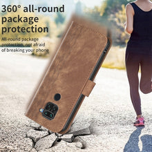 Load image into Gallery viewer, Plaid Embossed Leather Phone Case, For Xiaomi Redmi Note 9, For Xiaomi Redmi Note 9 Pro