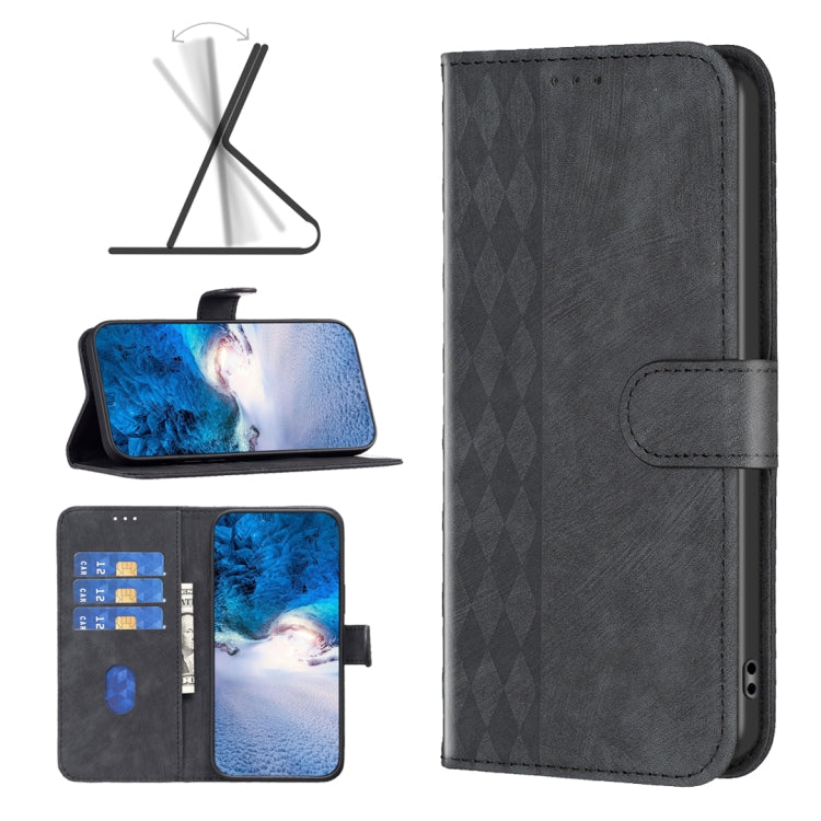 Plaid Embossed Leather Phone Case, For Xiaomi Redmi Note 13 Pro 4G Global, For Xiaomi Poco M6 Pro 4G, For Xiaomi Redmi Note 13 4G Global, For Xiaomi Redmi Note 13, For Xiaomi Redmi 13C, For Xiaomi Redmi Note 13 Pro+ 5G, For Xiaomi Redmi Note 13 Pro 5G ...