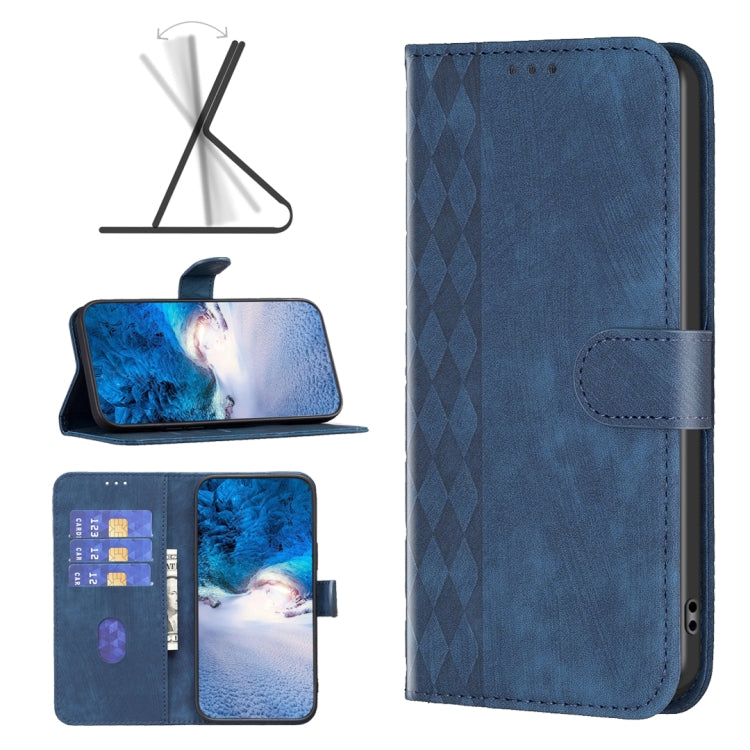 Plaid Embossed Leather Phone Case, For Xiaomi Redmi Note 13 Pro 4G Global, For Xiaomi Poco M6 Pro 4G, For Xiaomi Redmi Note 13 4G Global, For Xiaomi Redmi Note 13, For Xiaomi Redmi 13C, For Xiaomi Redmi Note 13 Pro+ 5G, For Xiaomi Redmi Note 13 Pro 5G ...
