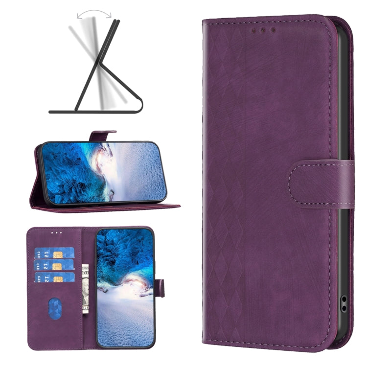 Plaid Embossed Leather Phone Case, For Xiaomi Redmi Note 13 Pro 4G Global, For Xiaomi Poco M6 Pro 4G, For Xiaomi Redmi Note 13 4G Global, For Xiaomi Redmi Note 13, For Xiaomi Redmi 13C, For Xiaomi Redmi Note 13 Pro+ 5G, For Xiaomi Redmi Note 13 Pro 5G ...