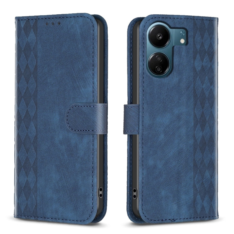 Plaid Embossed Leather Phone Case, For Xiaomi Redmi Note 13 Pro 4G Global, For Xiaomi Poco M6 Pro 4G, For Xiaomi Redmi Note 13 4G Global, For Xiaomi Redmi Note 13, For Xiaomi Redmi 13C, For Xiaomi Redmi Note 13 Pro+ 5G, For Xiaomi Redmi Note 13 Pro 5G ...