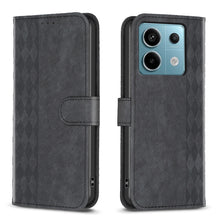 Load image into Gallery viewer, Plaid Embossed Leather Phone Case, For Xiaomi Redmi Note 13 Pro 4G Global, For Xiaomi Poco M6 Pro 4G, For Xiaomi Redmi Note 13 4G Global, For Xiaomi Redmi Note 13, For Xiaomi Redmi 13C, For Xiaomi Redmi Note 13 Pro+ 5G, For Xiaomi Redmi Note 13 Pro 5G ...