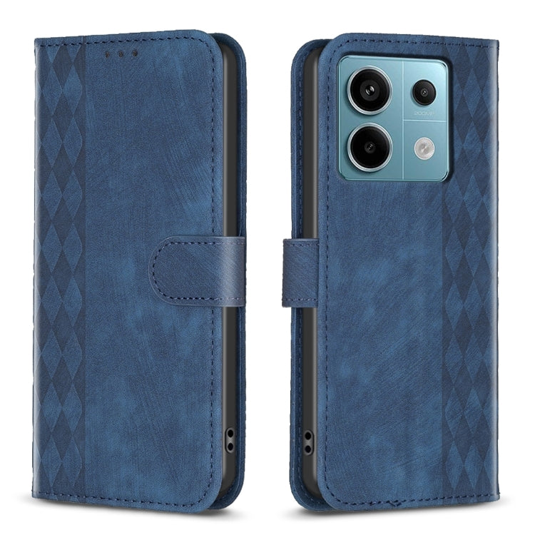 Plaid Embossed Leather Phone Case, For Xiaomi Redmi Note 13 Pro 4G Global, For Xiaomi Poco M6 Pro 4G, For Xiaomi Redmi Note 13 4G Global, For Xiaomi Redmi Note 13, For Xiaomi Redmi 13C, For Xiaomi Redmi Note 13 Pro+ 5G, For Xiaomi Redmi Note 13 Pro 5G ...
