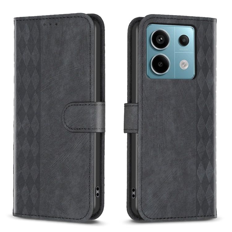 Plaid Embossed Leather Phone Case, For Xiaomi Redmi Note 13 Pro 4G Global, For Xiaomi Poco M6 Pro 4G, For Xiaomi Redmi Note 13 4G Global, For Xiaomi Redmi Note 13, For Xiaomi Redmi 13C, For Xiaomi Redmi Note 13 Pro+ 5G, For Xiaomi Redmi Note 13 Pro 5G ...