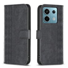 Load image into Gallery viewer, Plaid Embossed Leather Phone Case, For Xiaomi Redmi Note 13 Pro 4G Global, For Xiaomi Poco M6 Pro 4G, For Xiaomi Redmi Note 13 4G Global, For Xiaomi Redmi Note 13, For Xiaomi Redmi 13C, For Xiaomi Redmi Note 13 Pro+ 5G, For Xiaomi Redmi Note 13 Pro 5G ...