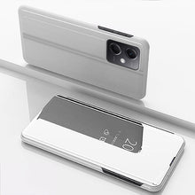 Load image into Gallery viewer, Plated Mirror Horizontal Flip Leather Phone Case with Holder, For Redmi Note 12 4G Global