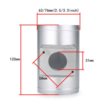 Load image into Gallery viewer, XH-UN601 Car Modified Engine Air Flow Meter Flange Intake Sensor Base for Mitsubishi Lancer, 63mm, 76mm