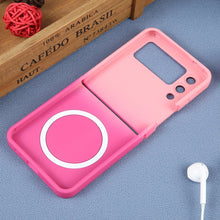 Load image into Gallery viewer, Liquid TPU Silicone Gradient MagSafe Phone Case, For Samsung Galaxy Z Flip3 5G, For Samsung Galaxy Z Flip5, For Samsung Galaxy Z Flip4