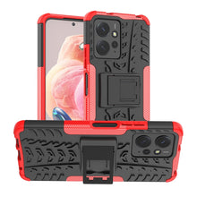 Load image into Gallery viewer, Tire Texture TPU + PC Phone Case with Holder, For Xiaomi Redmi A3 4G, For Xiaomi Redmi Note 13 4G, For Xiaomi Poco C65, For Xiaomi Redmi Note 13 5G Global, For Xiaomi Redmi 13C 4G, For Xiaomi Redmi Note 13 Pro+ 5G, For Xiaomi Redmi Note 13 Pro 5G Globa...