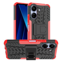 Load image into Gallery viewer, Tire Texture TPU + PC Phone Case with Holder, For Xiaomi Redmi A3 4G, For Xiaomi Redmi Note 13 4G, For Xiaomi Poco C65, For Xiaomi Redmi Note 13 5G Global, For Xiaomi Redmi 13C 4G, For Xiaomi Redmi Note 13 Pro+ 5G, For Xiaomi Redmi Note 13 Pro 5G Globa...