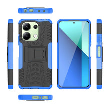 Load image into Gallery viewer, Tire Texture TPU + PC Phone Case with Holder, For Xiaomi Redmi Note 13 4G, For Xiaomi Redmi Note 13 5G Global, For Xiaomi Redmi Note 13 Pro+ 5G, For Xiaomi Redmi Note 13 Pro 5G Global, For Xiaomi Redmi Note 12S / 11S / 11                               ...