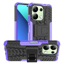 Load image into Gallery viewer, Tire Texture TPU + PC Phone Case with Holder, For Xiaomi Redmi A3 4G, For Xiaomi Redmi Note 13 4G, For Xiaomi Poco C65, For Xiaomi Redmi Note 13 5G Global, For Xiaomi Redmi 13C 4G, For Xiaomi Redmi Note 13 Pro+ 5G, For Xiaomi Redmi Note 13 Pro 5G Globa...