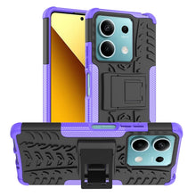 Load image into Gallery viewer, Tire Texture TPU + PC Phone Case with Holder, For Xiaomi Redmi A3 4G, For Xiaomi Redmi Note 13 4G, For Xiaomi Poco C65, For Xiaomi Redmi Note 13 5G Global, For Xiaomi Redmi 13C 4G, For Xiaomi Redmi Note 13 Pro+ 5G, For Xiaomi Redmi Note 13 Pro 5G Globa...