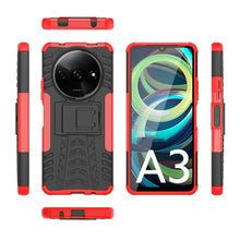 Load image into Gallery viewer, Tire Texture TPU + PC Phone Case with Holder, For Xiaomi Redmi A3 4G, For Xiaomi Redmi Note 13 4G, For Xiaomi Poco C65, For Xiaomi Redmi Note 13 5G Global, For Xiaomi Redmi 13C 4G, For Xiaomi Redmi Note 13 Pro+ 5G, For Xiaomi Redmi Note 13 Pro 5G Globa...