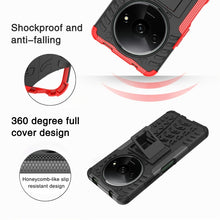 Load image into Gallery viewer, Tire Texture TPU + PC Phone Case with Holder, For Xiaomi Redmi A3 4G, For Xiaomi Redmi Note 13 4G, For Xiaomi Poco C65, For Xiaomi Redmi Note 13 5G Global, For Xiaomi Redmi 13C 4G, For Xiaomi Redmi Note 13 Pro+ 5G, For Xiaomi Redmi Note 13 Pro 5G Globa...